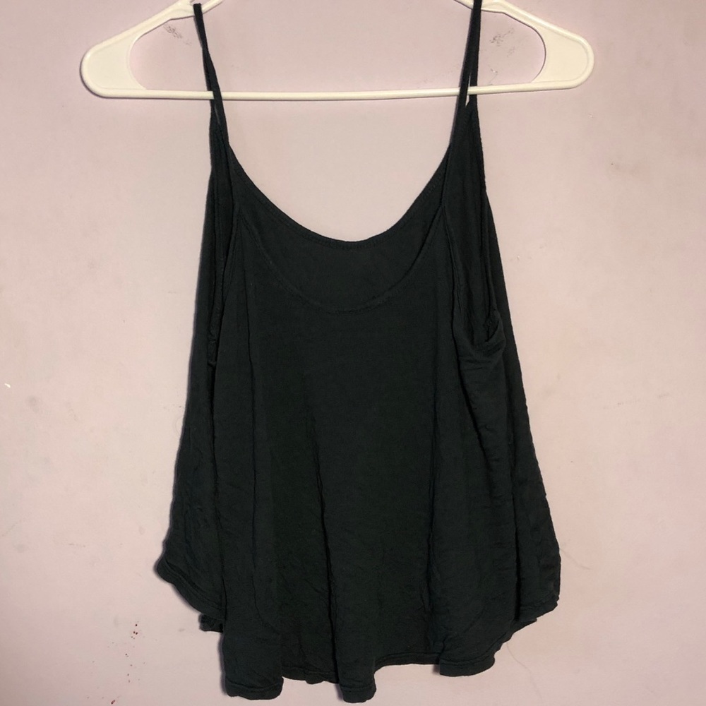 Dark green flowy top